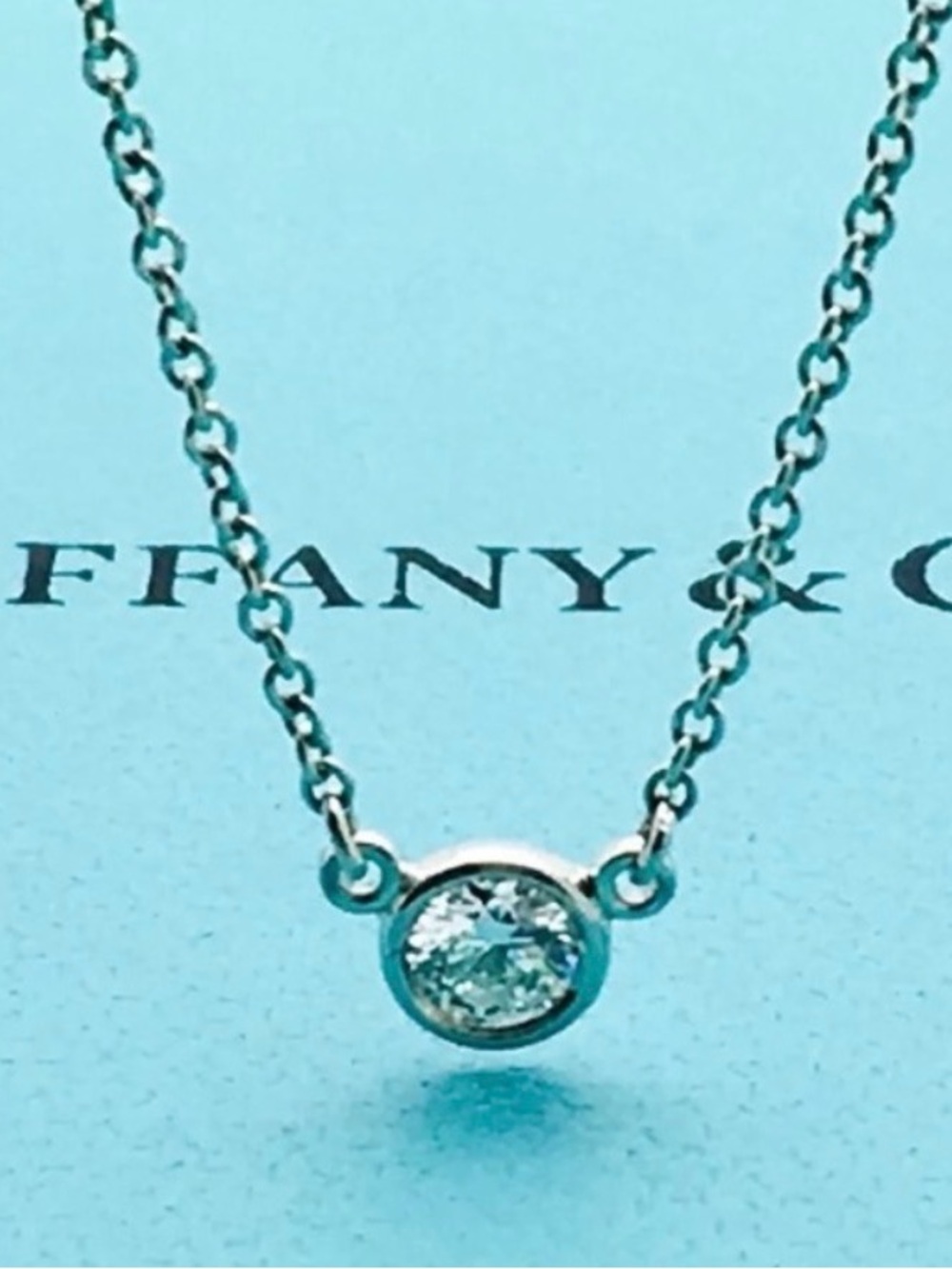 Tiffany & Co 0.17 TCW Diamond By The Yard Necklace